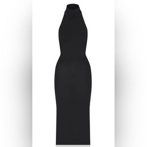 SKIMS smooth lounge low back halter dress